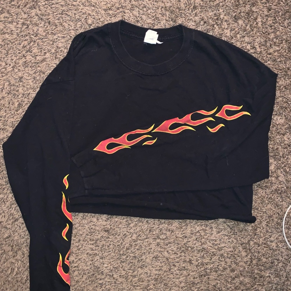 Flaming crop top
